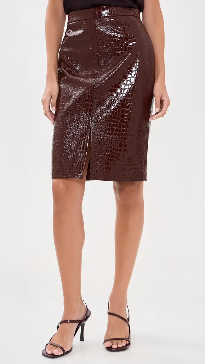 L'Agence Violetta Faux Leather Pencil Skirt | Thumbnail 2 L'Agence Violetta Faux Leather Pencil Skirt | Thumbnail 2
