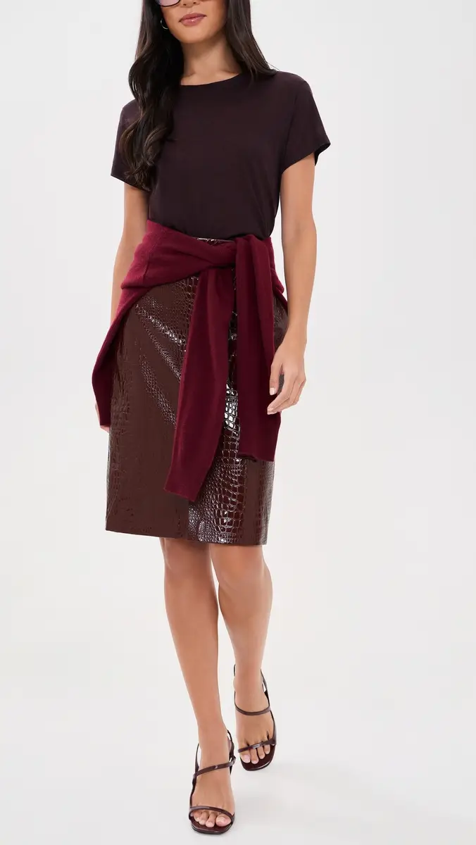 L'Agence Violetta Faux Leather Pencil Skirt | Thumbnail 5 L'Agence Violetta Faux Leather Pencil Skirt | Thumbnail 5