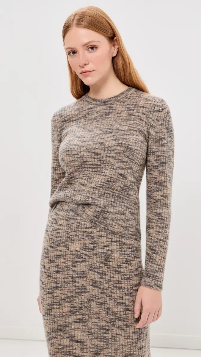 Co Long Sleeve Ruched Knit Top | Thumbnail 2 Co Long Sleeve Ruched Knit Top | Thumbnail 2