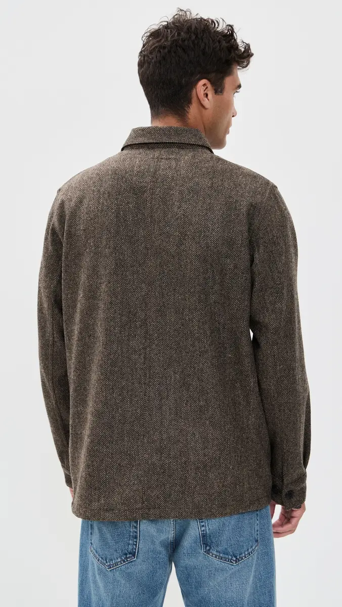 Portuguese Flannel Labura Wool Herringbone Jacket | Thumbnail 3