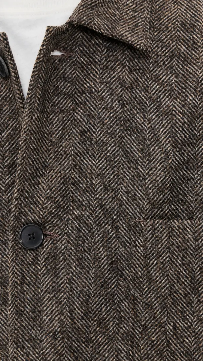 Portuguese Flannel Labura Wool Herringbone Jacket | Thumbnail 6
