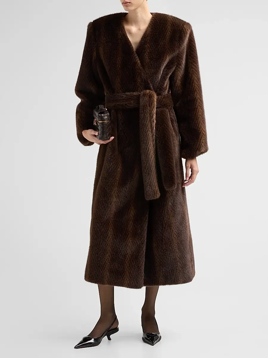 Ronny Kobo Women's Cady Faux-Fur Coat | Thumbnail 4 Ronny Kobo Women's Cady Faux-Fur Coat | Thumbnail 4