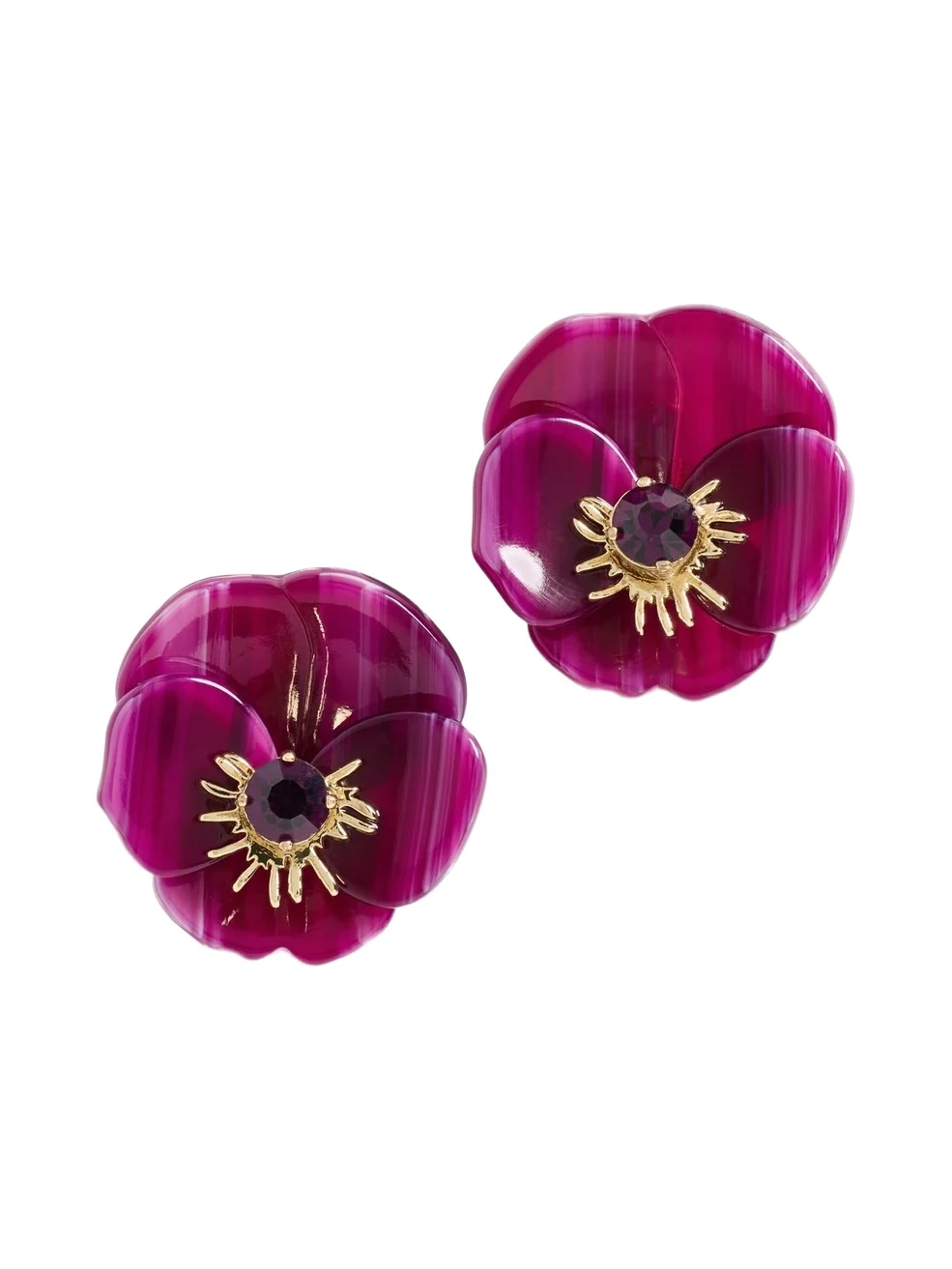 Lele Sadoughi Pansy Button Earrings