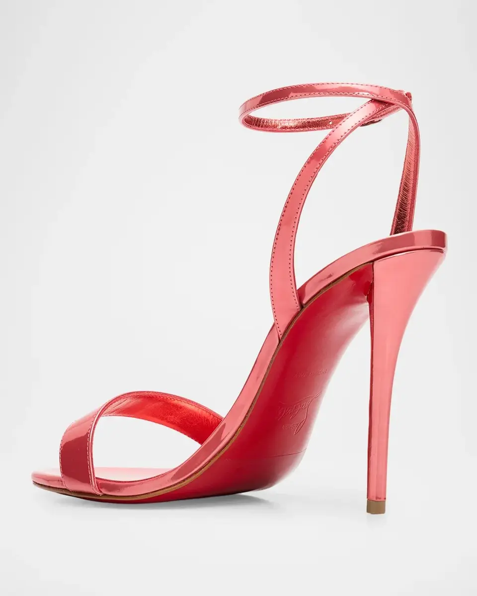 Christian Louboutin 100mm Miss Z Patent Leather Ankle-Strap Sandals | Thumbnail 4 Christian Louboutin 100mm Miss Z Patent Leather Ankle-Strap Sandals | Thumbnail 4