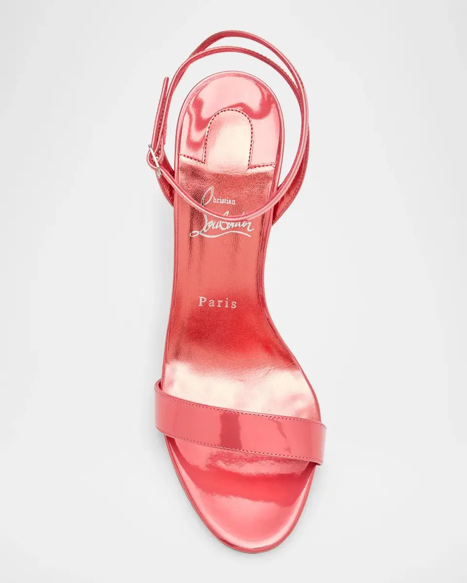 Christian Louboutin 100mm Miss Z Patent Leather Ankle-Strap Sandals | Thumbnail 6 Christian Louboutin 100mm Miss Z Patent Leather Ankle-Strap Sandals | Thumbnail 6
