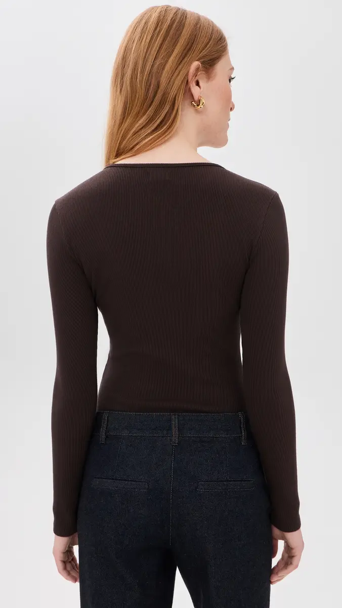 L'Agence Elara Scoop Neck Thong Bodysuit | Thumbnail 3