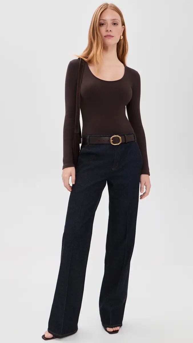L'Agence Elara Scoop Neck Thong Bodysuit | Thumbnail 5