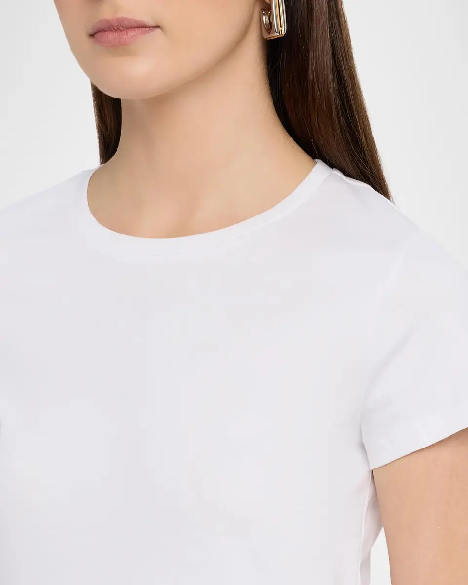 MAJESTIC FILATURES Crewneck Supima Cotton T-Shirt | Thumbnail 5