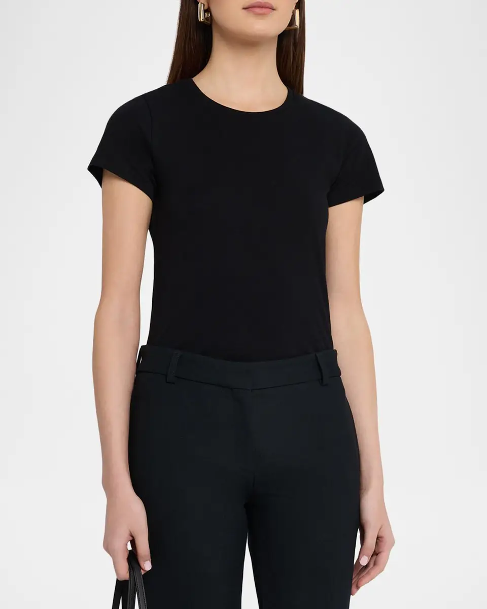 MAJESTIC FILATURES Crewneck Supima Cotton T-Shirt | Thumbnail 4 MAJESTIC FILATURES Crewneck Supima Cotton T-Shirt | Thumbnail 4