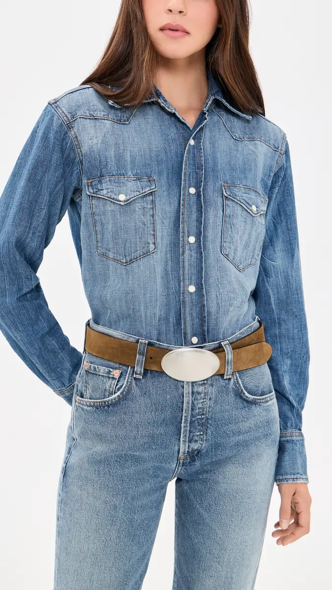 Madewell Oval Plaque Buckle Belt | Thumbnail 3 Madewell Oval Plaque Buckle Belt | Thumbnail 3