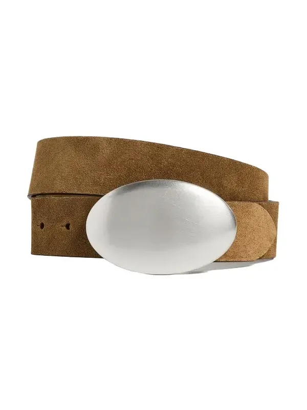 Oval Plaque Buckle Belt