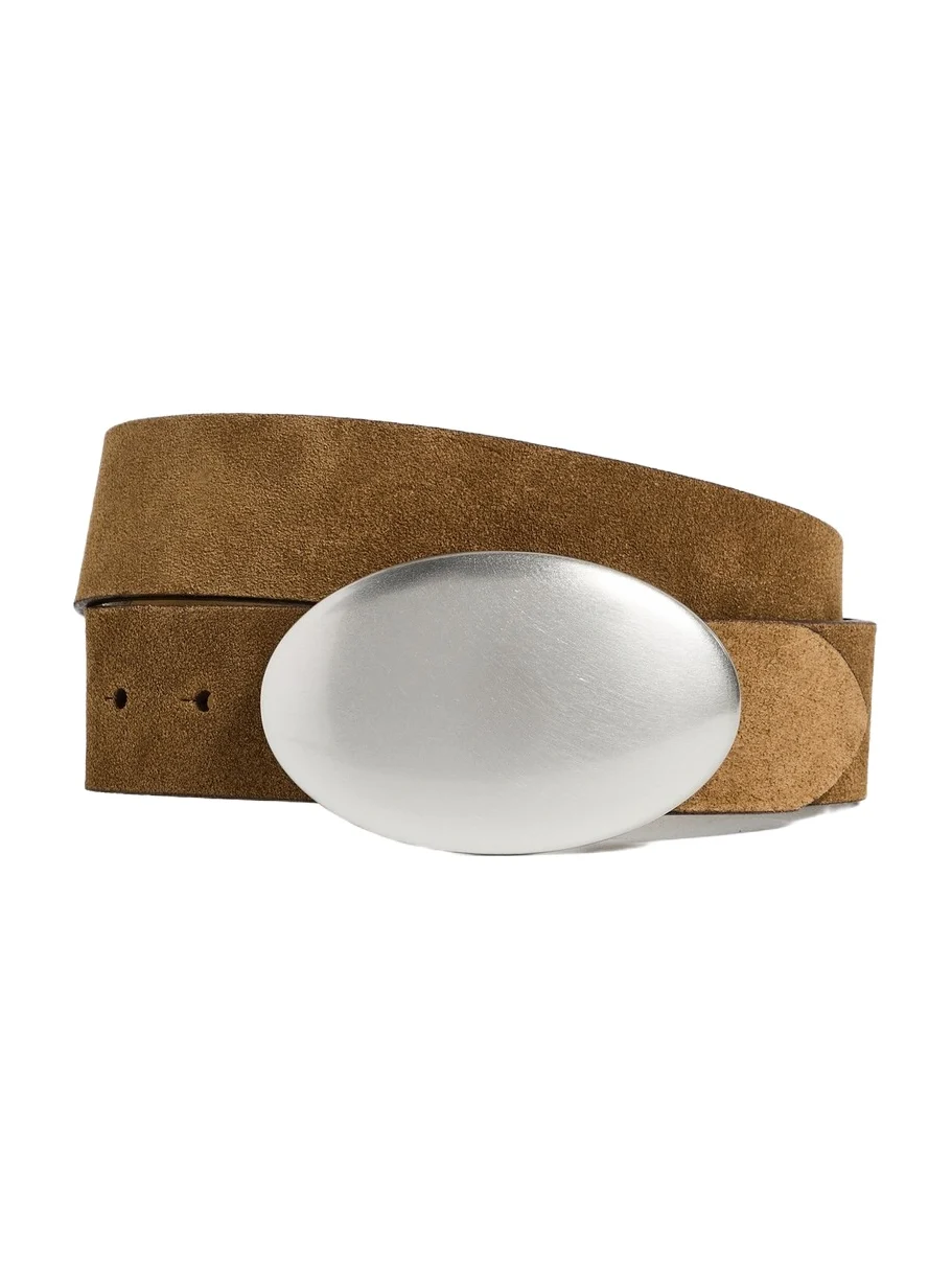 Oval Plaque Buckle Belt