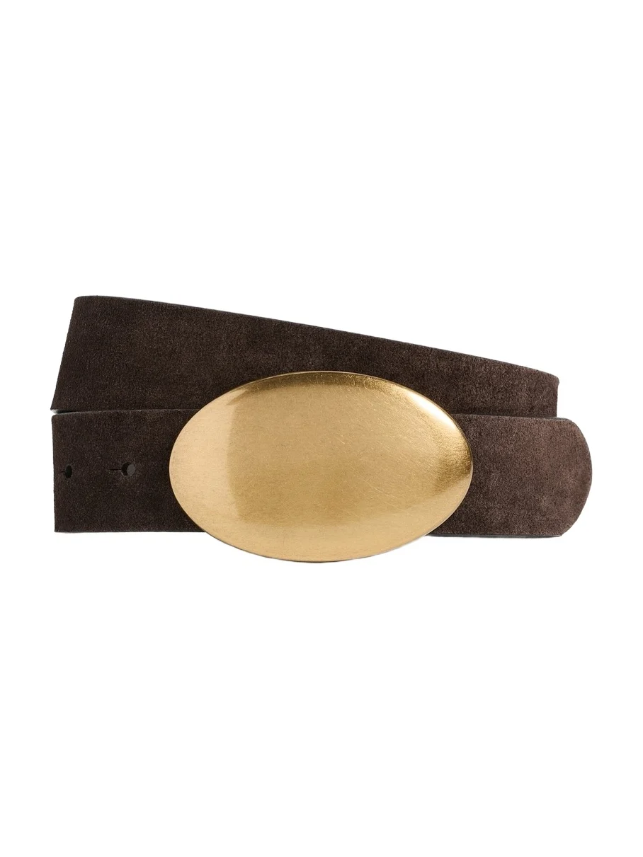 Oval Plaque Buckle Belt