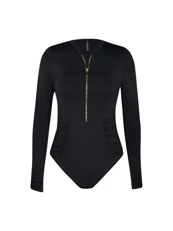 Island Goddess Shirred Rashguard Paddlesuit Island Goddess Shirred Rashguard Paddlesuit