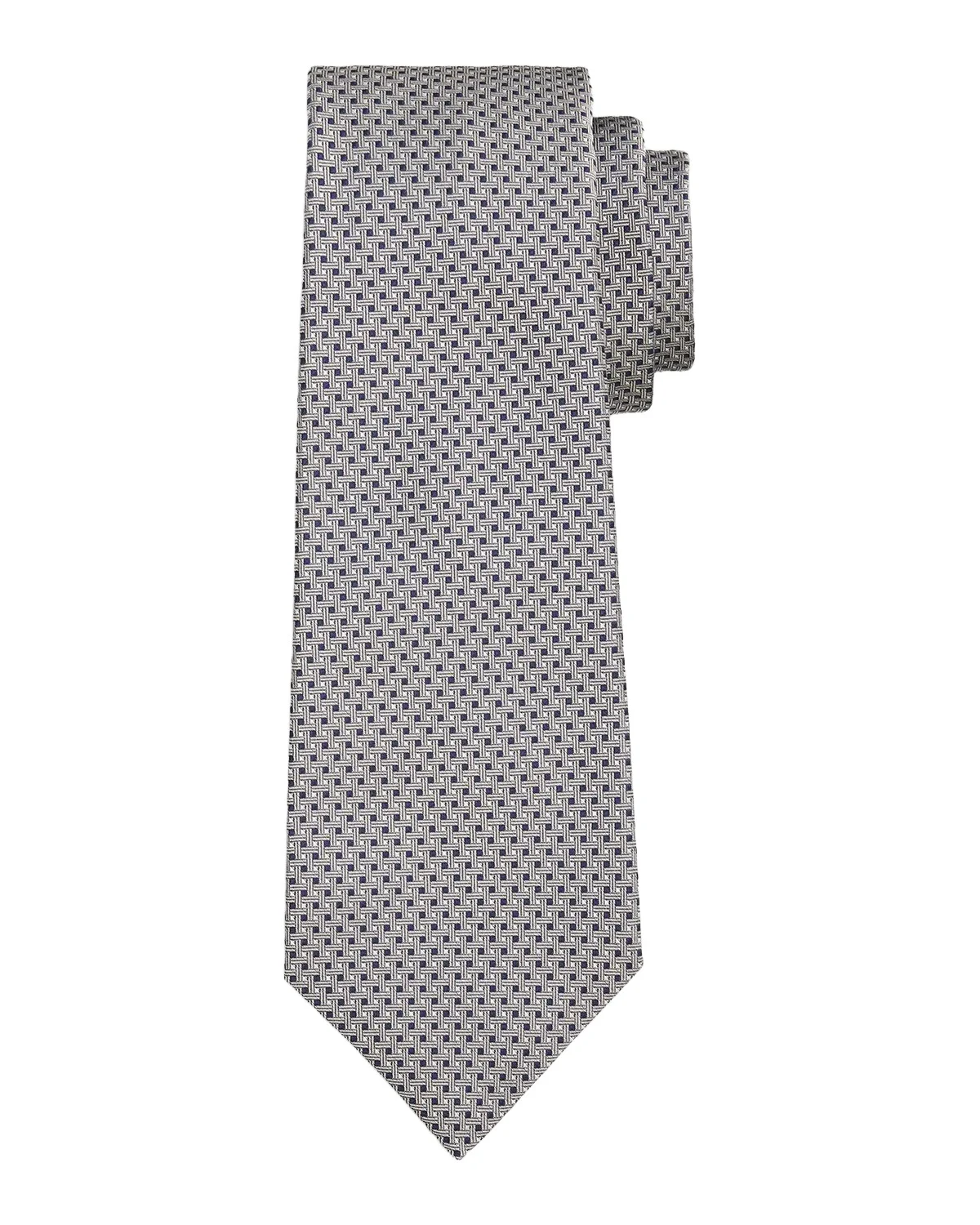 Men's Silk Basketweave 7-Fold Tie