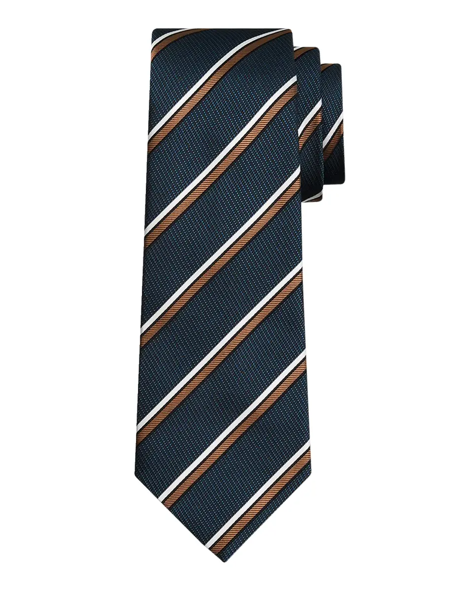 Kiton Men's Multi-Stripe Silk Tie | Thumbnail 2 Kiton Men's Multi-Stripe Silk Tie | Thumbnail 2