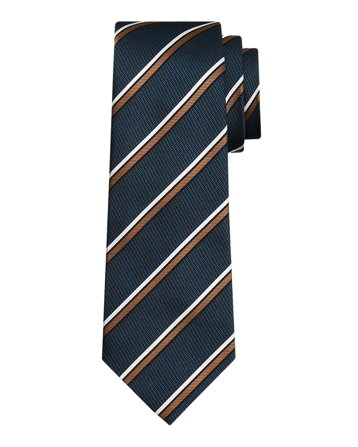 Kiton Men's Multi-Stripe Silk Tie
