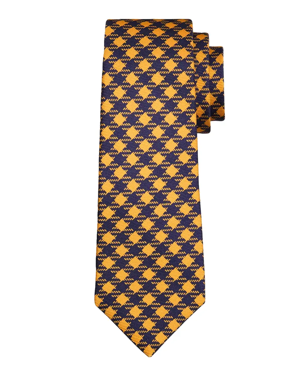 Kiton Men's Silk Maxi-Gingham 7-Fold Tie | Thumbnail 2 Kiton Men's Silk Maxi-Gingham 7-Fold Tie | Thumbnail 2
