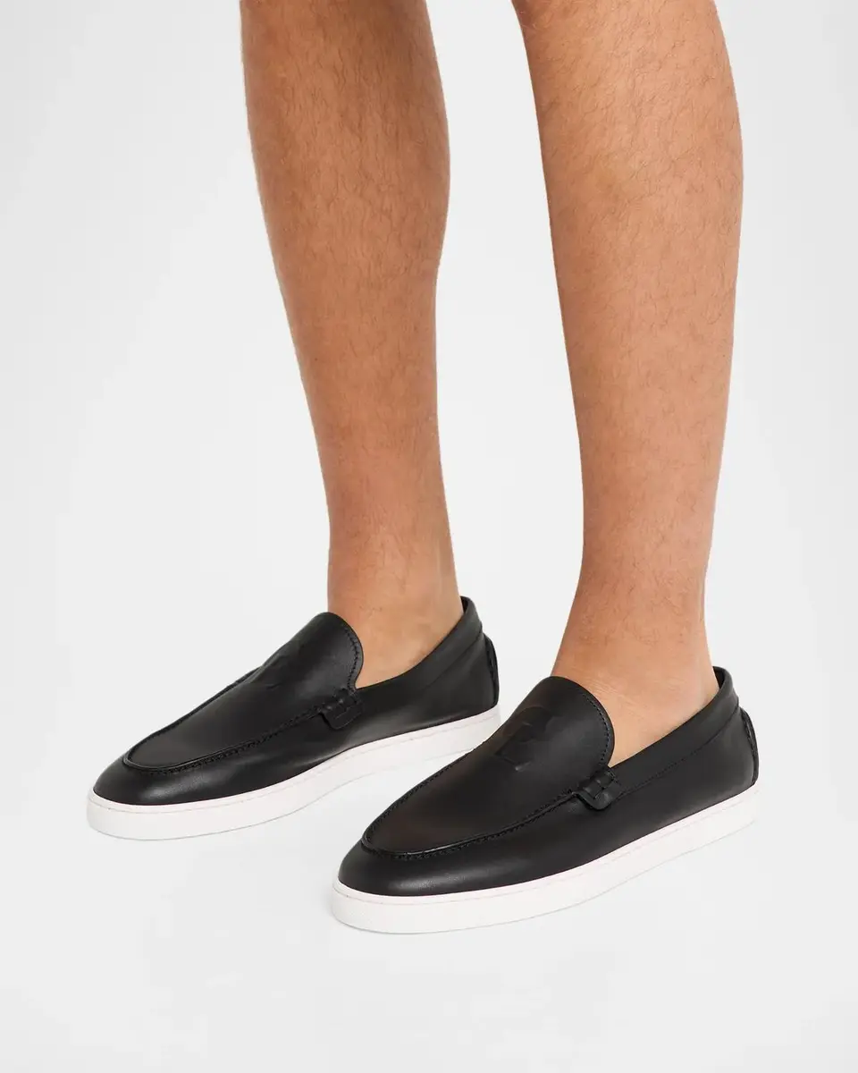 Christian Louboutin Men's NeoCL Leather Boat Shoes | Thumbnail 2 Christian Louboutin Men's NeoCL Leather Boat Shoes | Thumbnail 2