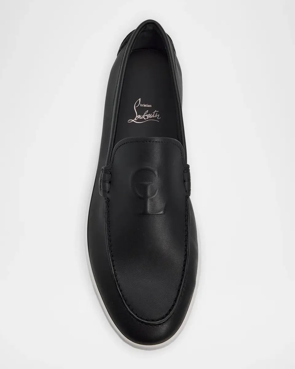 Christian Louboutin Men's NeoCL Leather Boat Shoes | Thumbnail 6 Christian Louboutin Men's NeoCL Leather Boat Shoes | Thumbnail 6