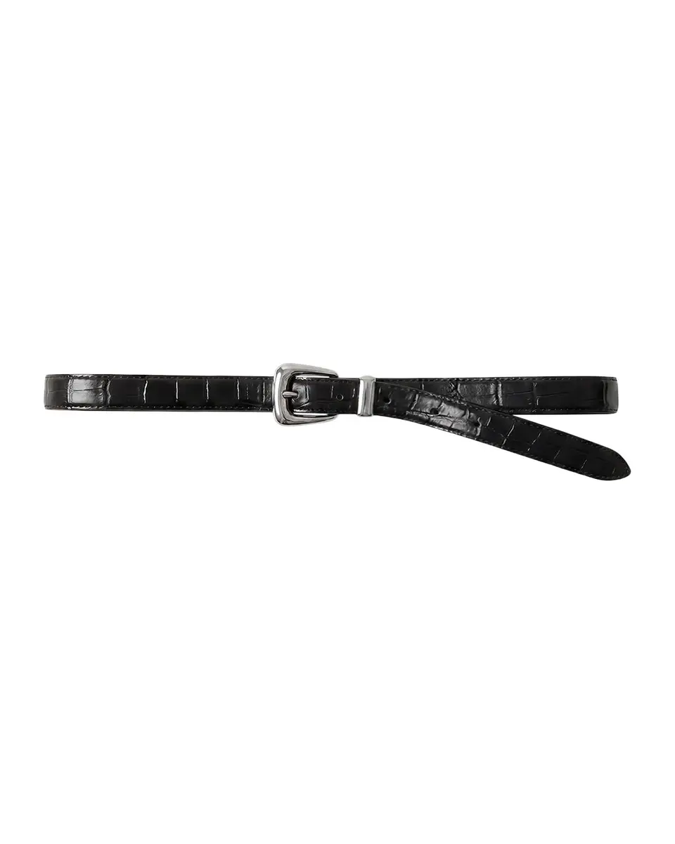 Veronica Beard Arch Slim Croc-Embossed Leather Belt | Thumbnail 3 Veronica Beard Arch Slim Croc-Embossed Leather Belt | Thumbnail 3