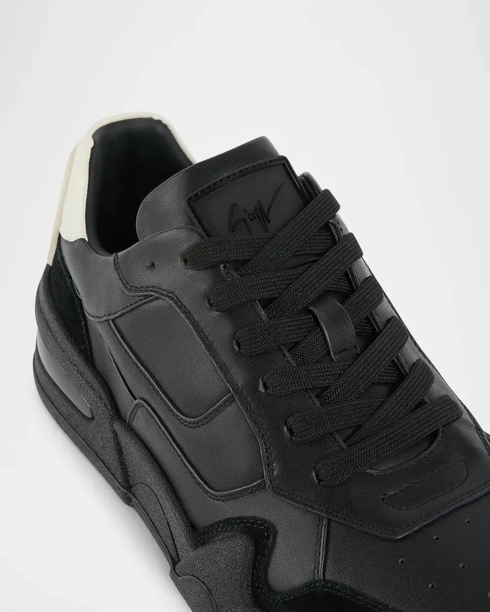 Giuseppe Zanotti Men's GZ Casper Leather Low-Top Sneakers | Thumbnail 3 Giuseppe Zanotti Men's GZ Casper Leather Low-Top Sneakers | Thumbnail 3