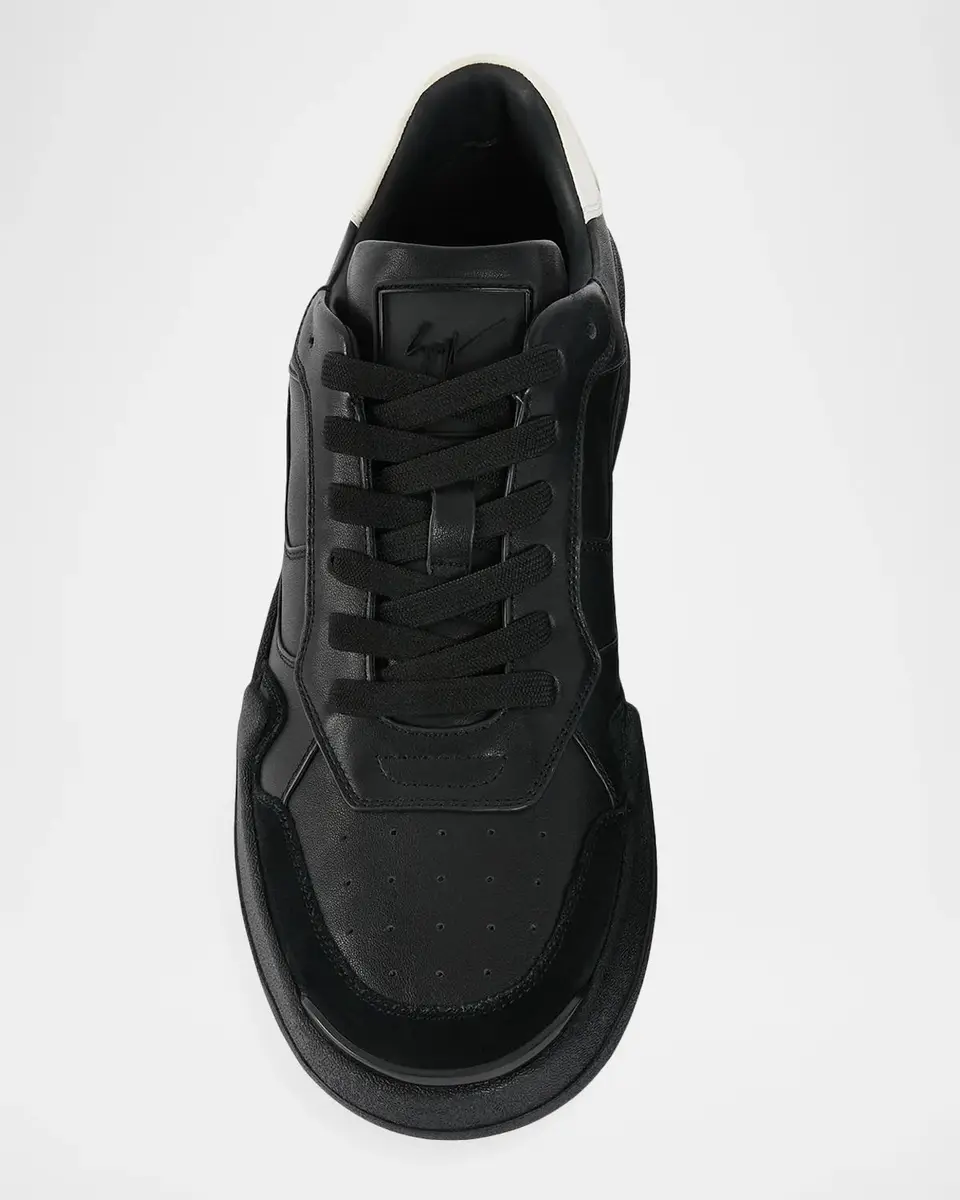 Giuseppe Zanotti Men's GZ Casper Leather Low-Top Sneakers | Thumbnail 4 Giuseppe Zanotti Men's GZ Casper Leather Low-Top Sneakers | Thumbnail 4