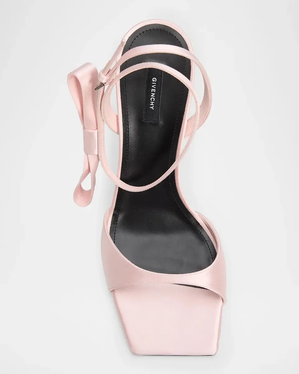 Givenchy 95mm Naked Satin Ankle-Strap Sandals | Thumbnail 4 Givenchy 95mm Naked Satin Ankle-Strap Sandals | Thumbnail 4