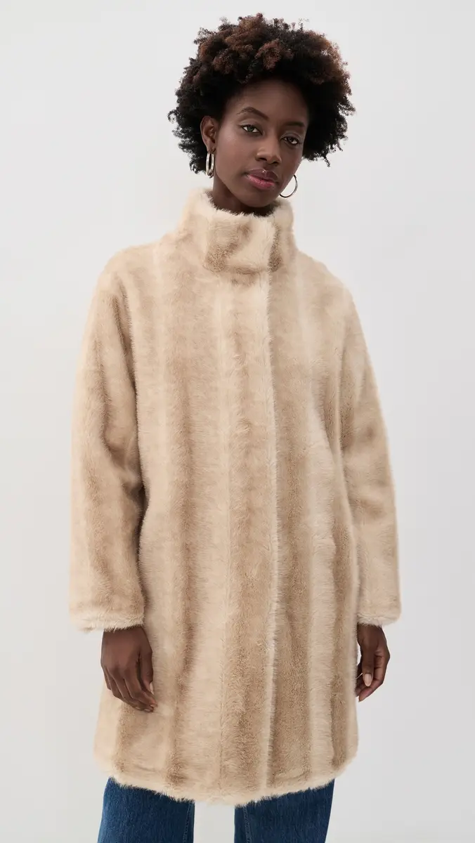 Apparis Blair Shaved Faux Mink Coat | Thumbnail 2 Apparis Blair Shaved Faux Mink Coat | Thumbnail 2
