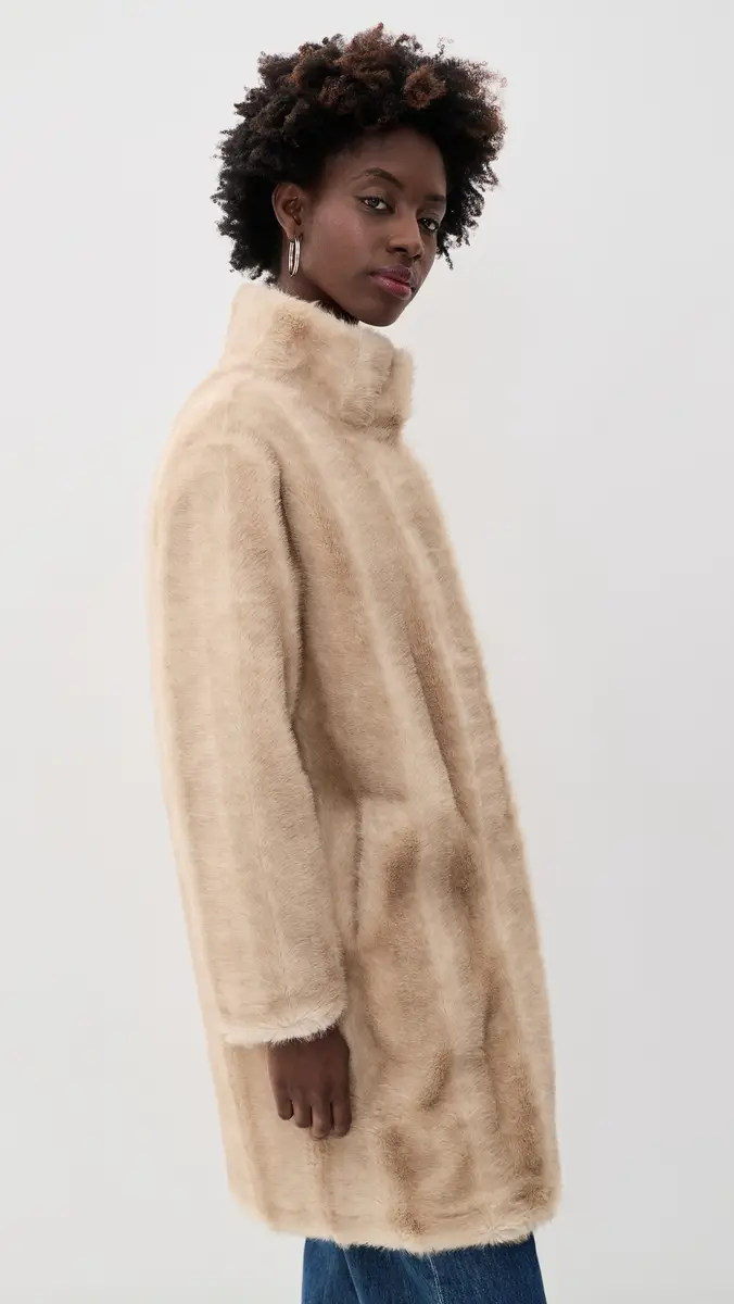 Apparis Blair Shaved Faux Mink Coat | Thumbnail 4 Apparis Blair Shaved Faux Mink Coat | Thumbnail 4