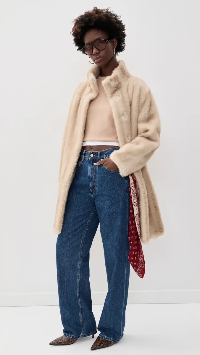 Apparis Blair Shaved Faux Mink Coat | Thumbnail 5 Apparis Blair Shaved Faux Mink Coat | Thumbnail 5