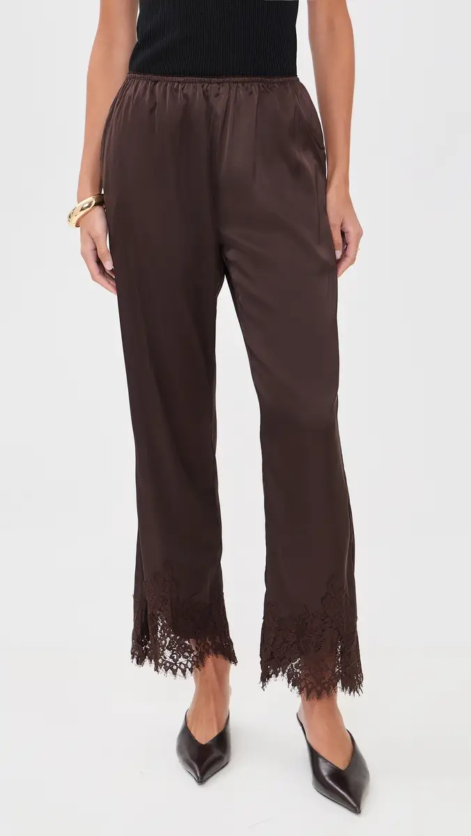 Bailey Rose Lace Trim Pants | Thumbnail 2 Bailey Rose Lace Trim Pants | Thumbnail 2