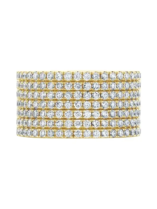18K Yellow Gold Diamond Disco Band 18K Yellow Gold Diamond Disco Band