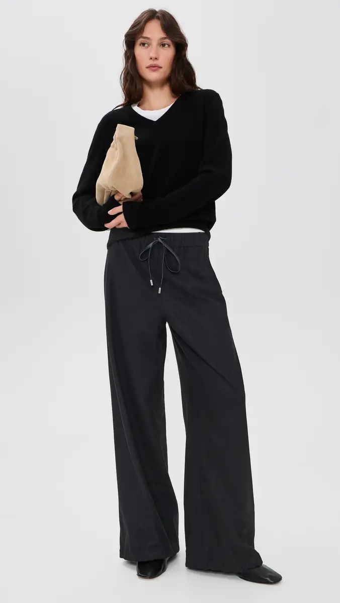Vince Soft Flannel Drawstring Pants | Thumbnail 5 Vince Soft Flannel Drawstring Pants | Thumbnail 5