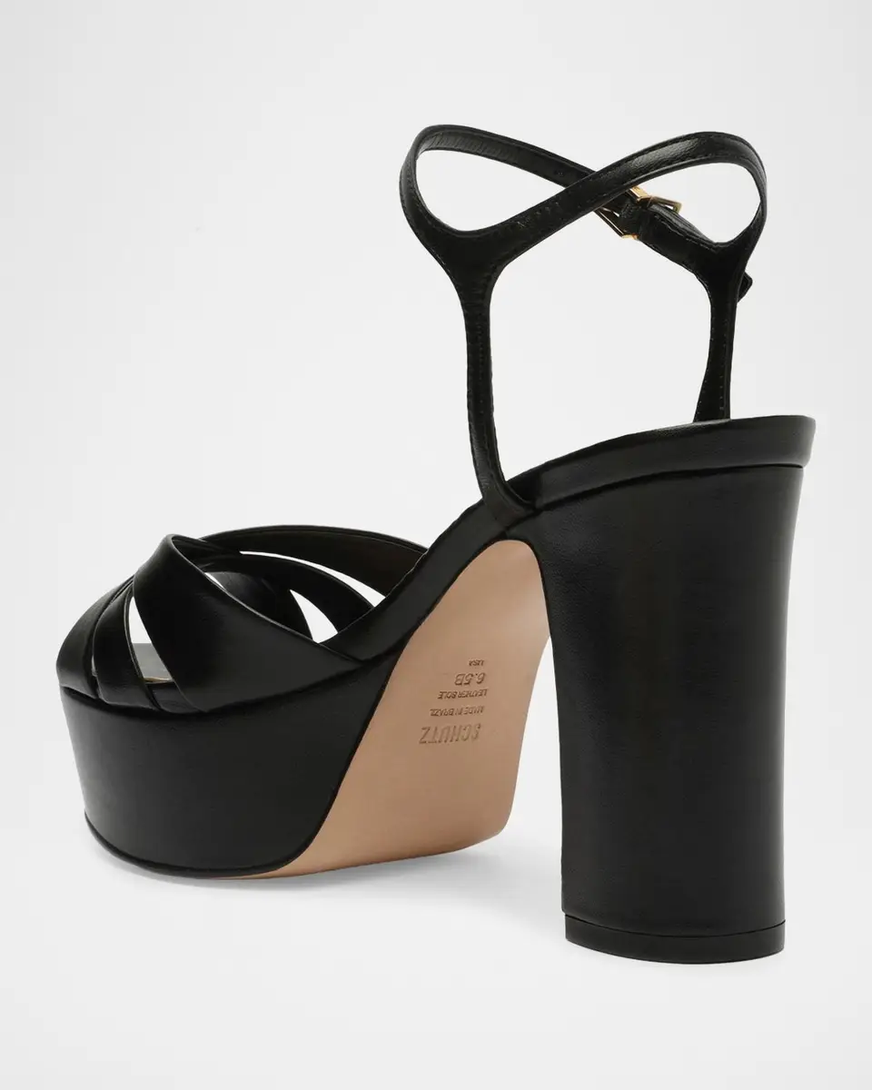 Schutz 105mm Keefa Leather Platform Sandals | Thumbnail 3 Schutz 105mm Keefa Leather Platform Sandals | Thumbnail 3
