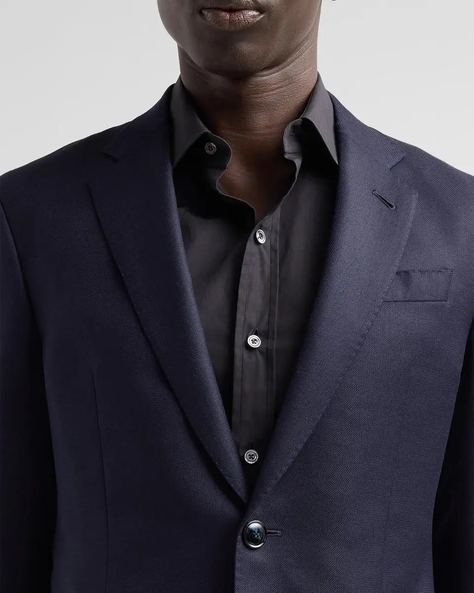 Giorgio Armani Men's Textured Wool Single-Breasted Suit | Thumbnail 5 Giorgio Armani Men's Textured Wool Single-Breasted Suit | Thumbnail 5
