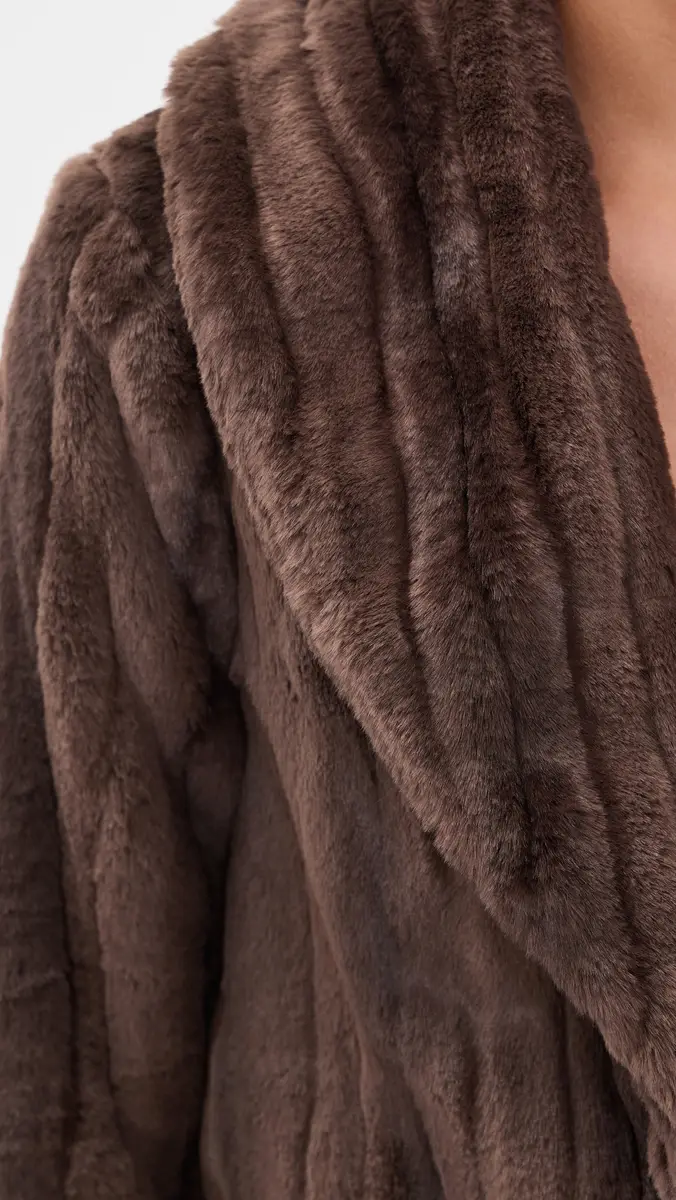L'Agence Davy Crop Faux Fur Jacket | Thumbnail 6 L'Agence Davy Crop Faux Fur Jacket | Thumbnail 6