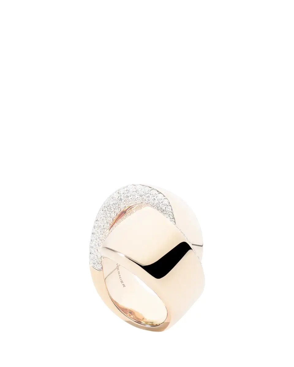 Vhernier 18K Rose Gold Abbraccio Diamond Ring | Thumbnail 2 Vhernier 18K Rose Gold Abbraccio Diamond Ring | Thumbnail 2