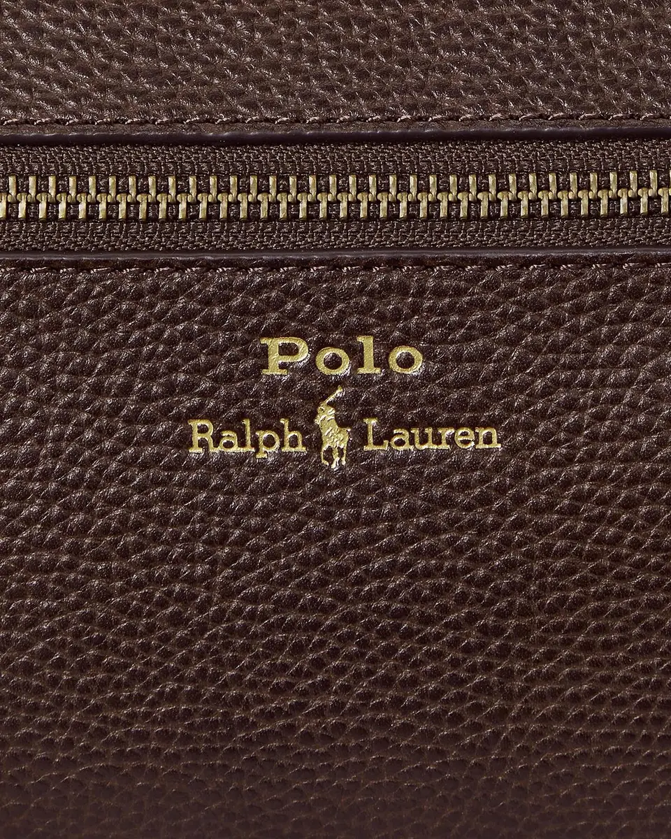 Polo Ralph Lauren Men's Medium Pebbled Leather Toiletry Bag | Thumbnail 4