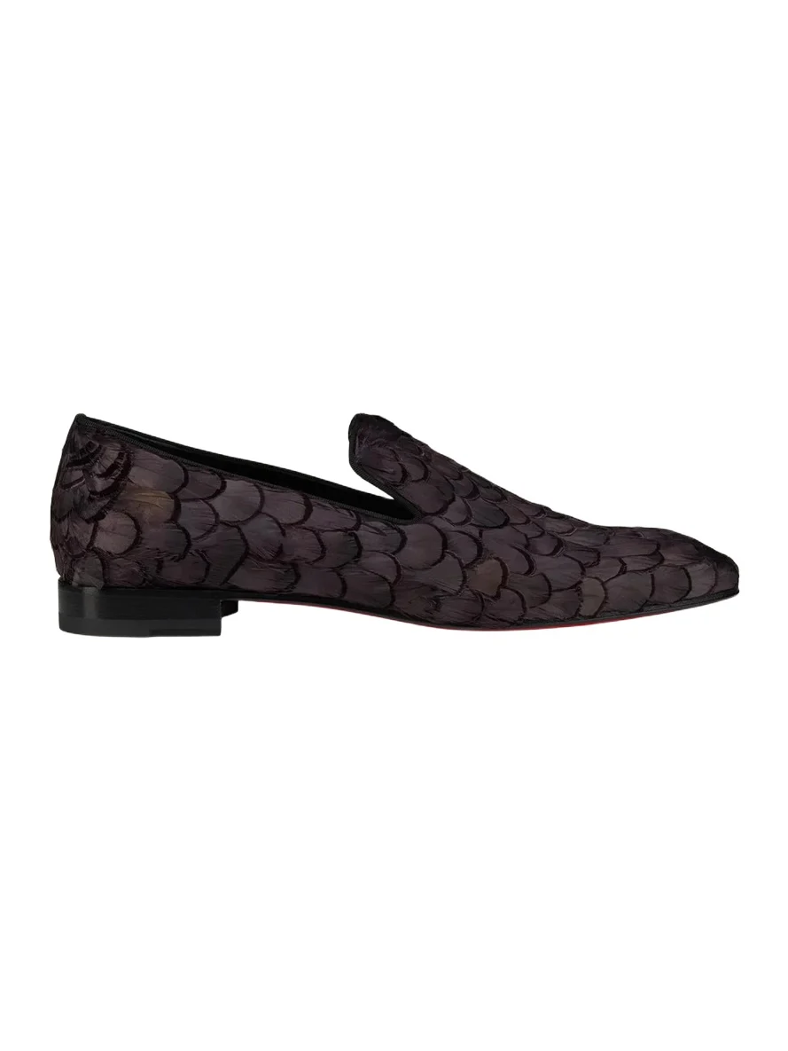 Christian Louboutin Men's Dandelion Marlen Feather Loafers