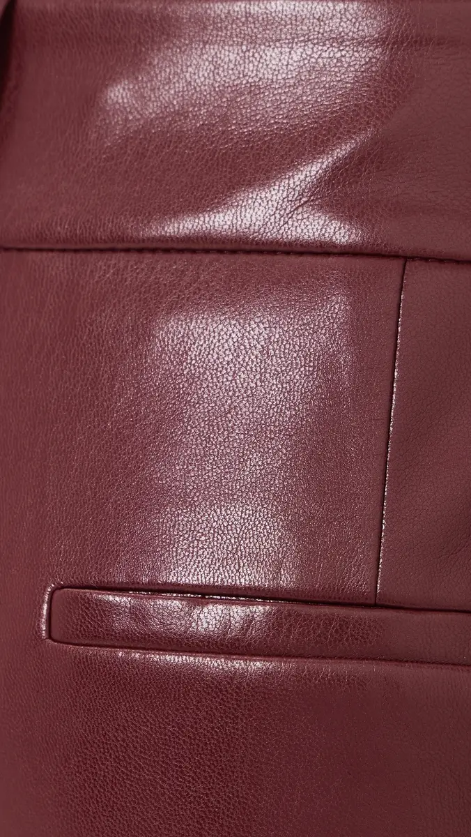 Alice + Olivia Alexander Mr Faux Leather Slim Straight Trousers | Thumbnail 6 Alice + Olivia Alexander Mr Faux Leather Slim Straight Trousers | Thumbnail 6