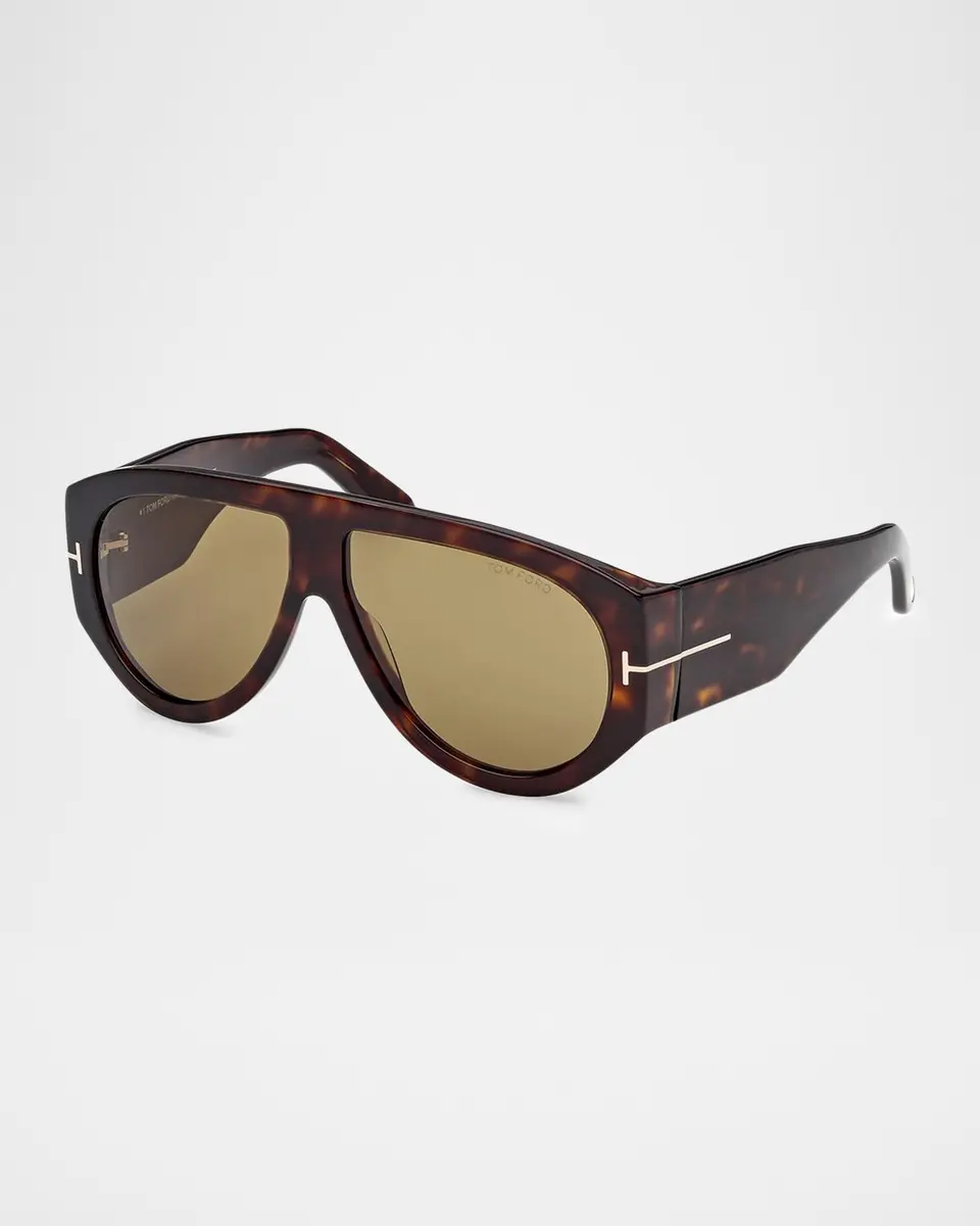 Tom Ford Bronson 60MM Acetate Pilot Sunglasses | Thumbnail 2