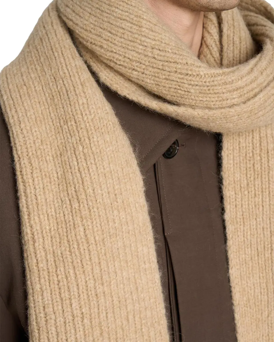 Dries Van Noten Men's Moyson Wool Ribbed Scarf | Thumbnail 3 Dries Van Noten Men's Moyson Wool Ribbed Scarf | Thumbnail 3