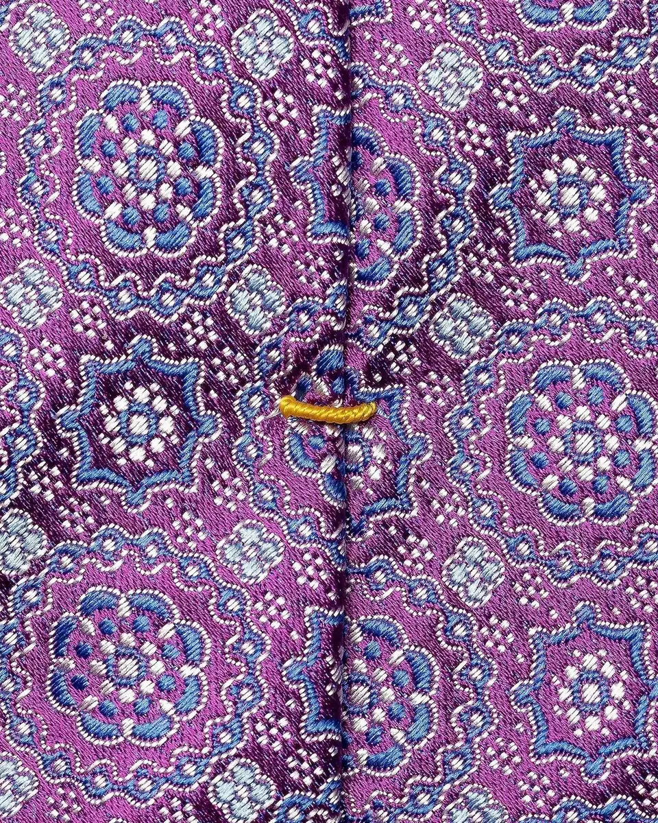 Eton Men's Micro Geometric Silk Tie | Thumbnail 3 Eton Men's Micro Geometric Silk Tie | Thumbnail 3