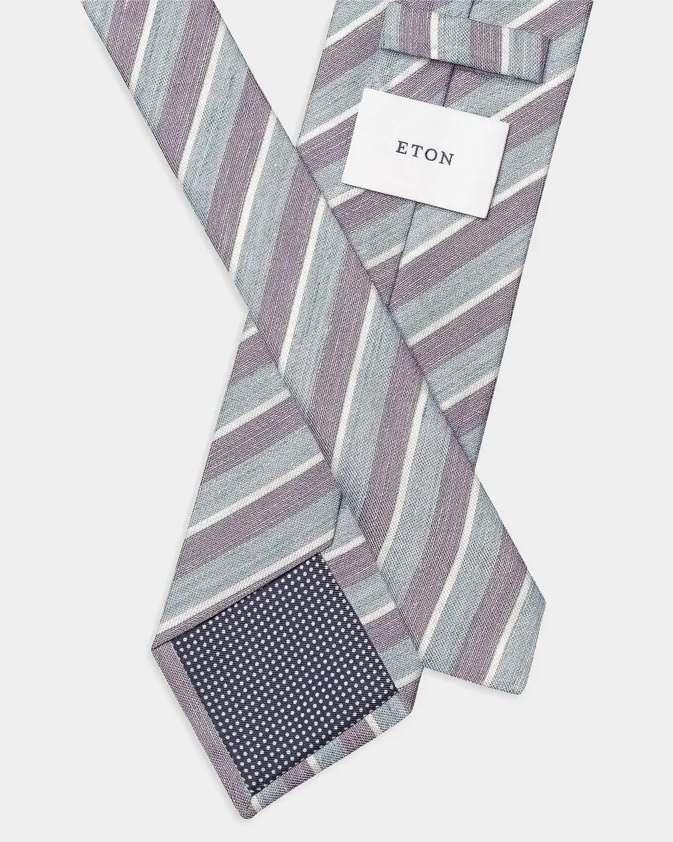 Eton Men's Striped Silk Tie | Thumbnail 2 Eton Men's Striped Silk Tie | Thumbnail 2