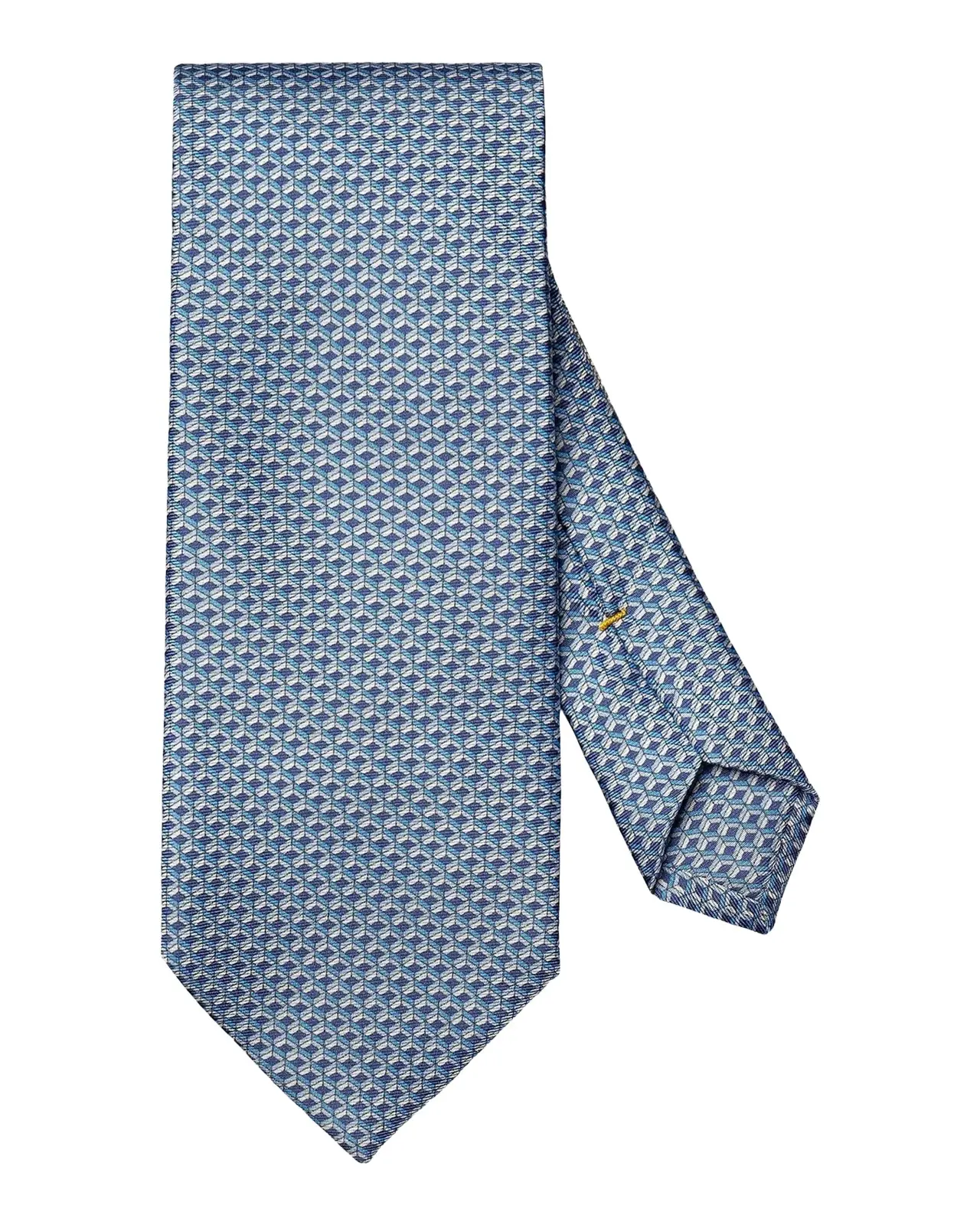 Eton Men's Geometric-Diamond Print Silk Tie