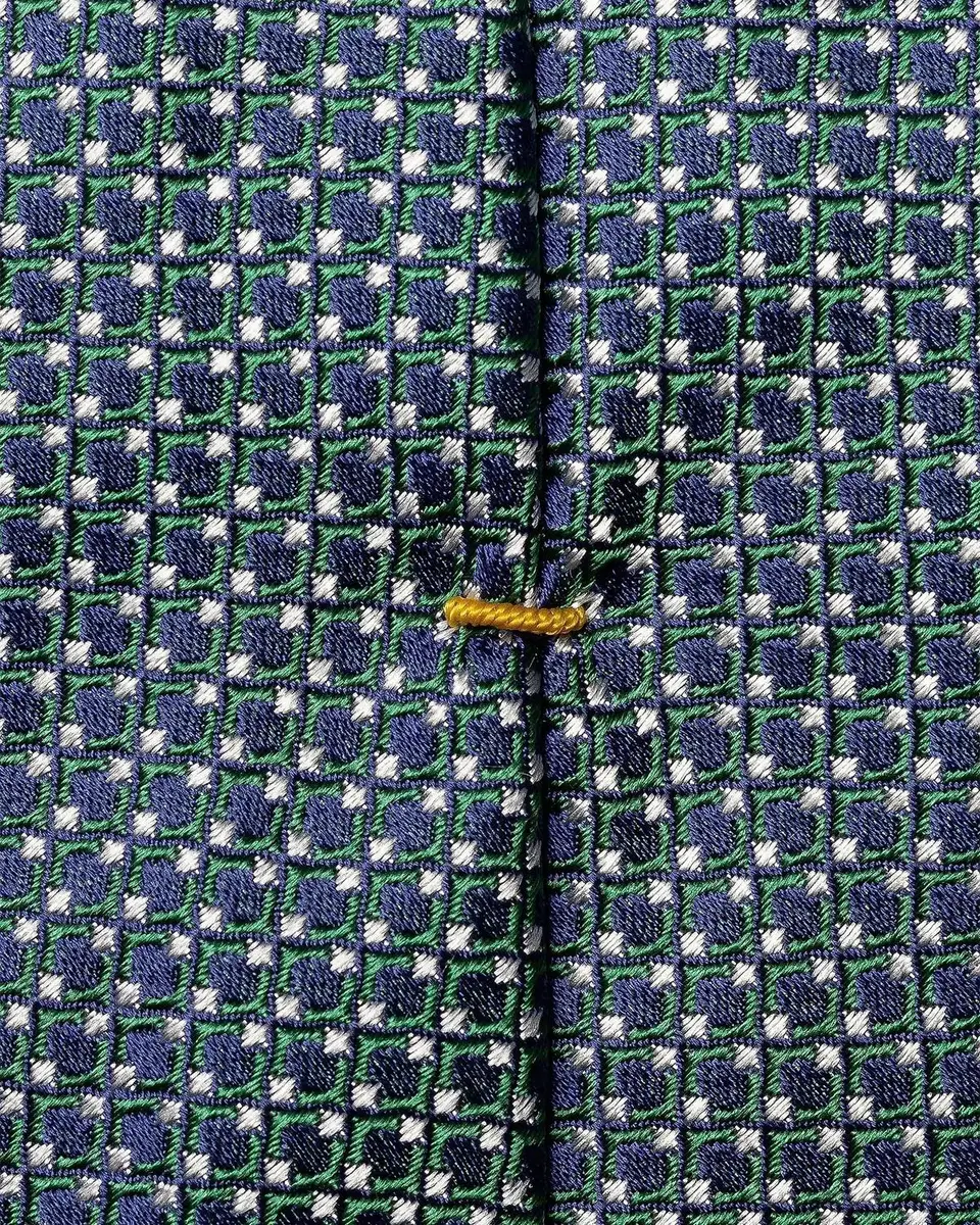 Eton Men's Geometric Jacquard Silk Tie | Thumbnail 3