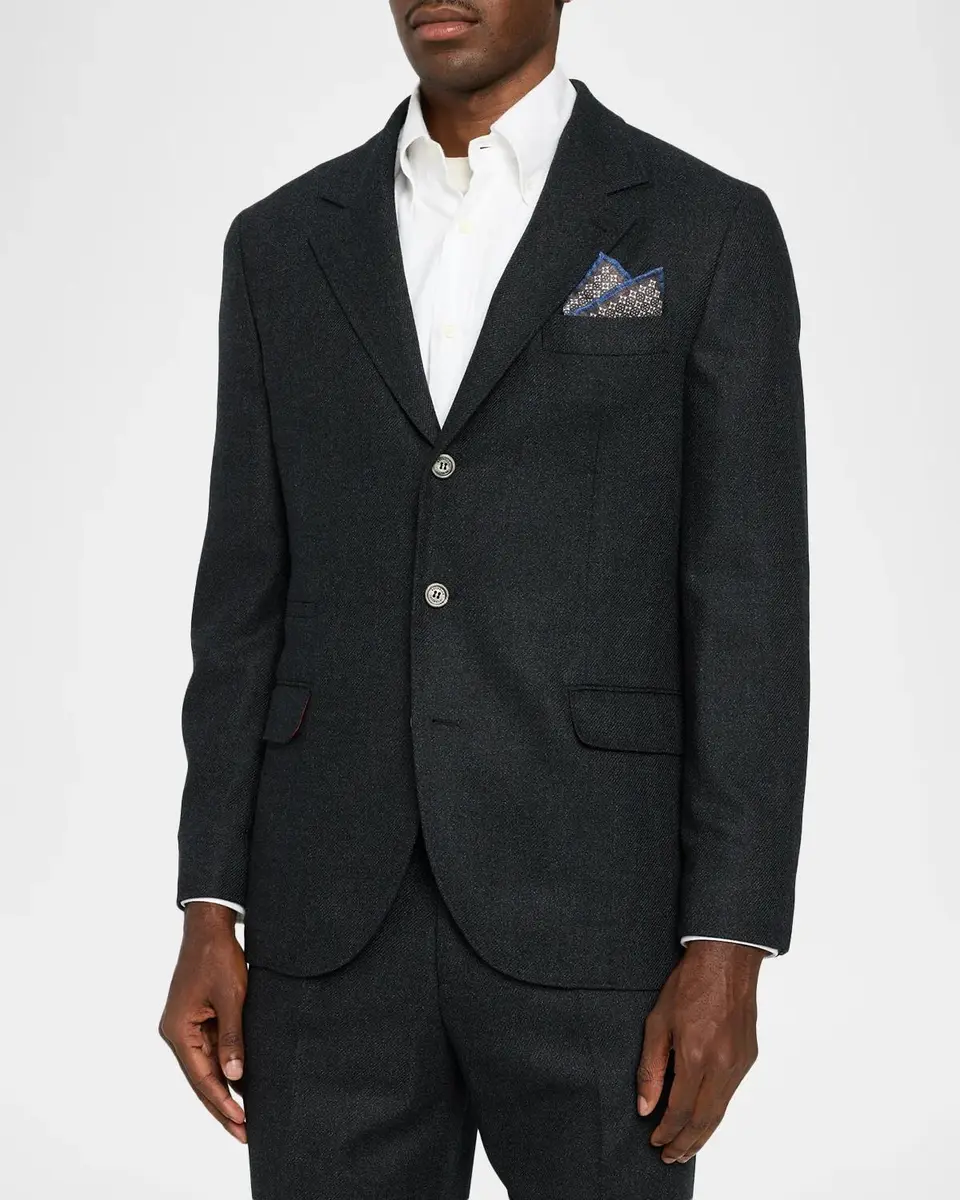 Brunello Cucinelli Men's Virgin Wool Suit | Thumbnail 4