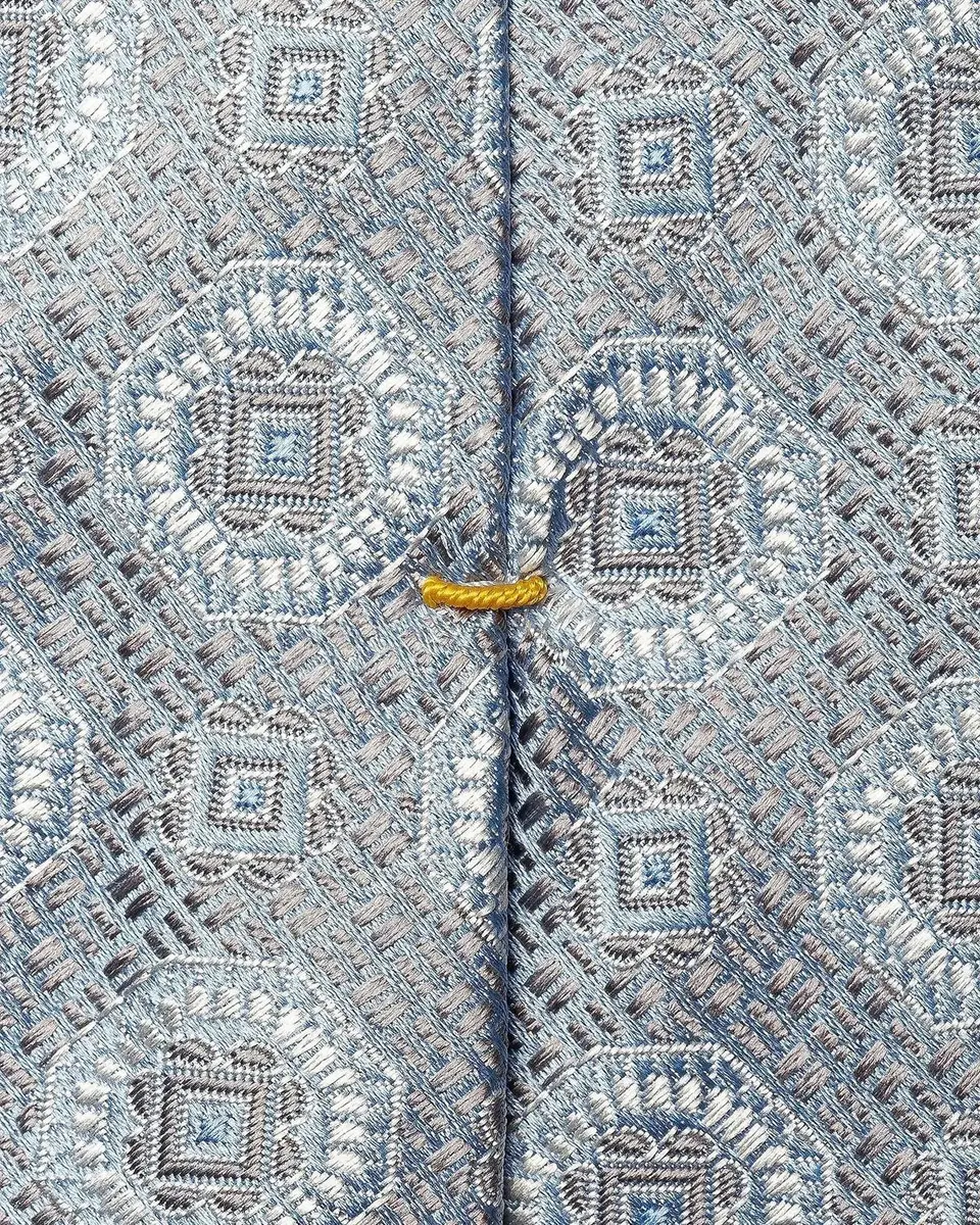 Eton Men's Floral Medallion Silk Tie | Thumbnail 3 Eton Men's Floral Medallion Silk Tie | Thumbnail 3