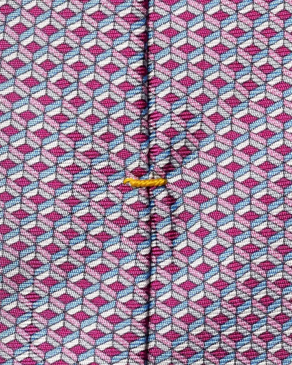 Eton Men's Geometric-Print Silk Tie | Thumbnail 3 Eton Men's Geometric-Print Silk Tie | Thumbnail 3